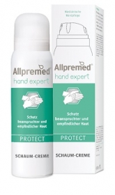 Allpremed hand expert Schaum-Creme PROTECT Schutz beanspruchter und empfindlicher Haut